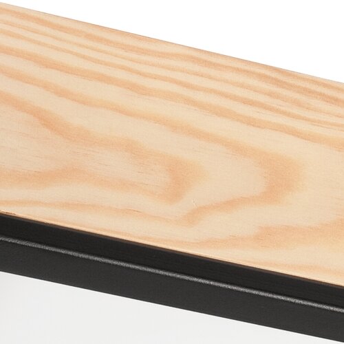  plafonsko svetlo natural square 2xE27/15W/230V 31x31 cm borovina/crna Slike