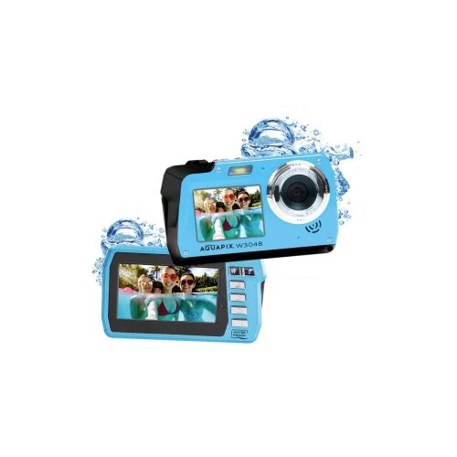 Easypix W3048-I "Edge" digitalni fotoaparat 48 Megapixel led, plava boja podvodna kamera, prednji zaslon Cijene