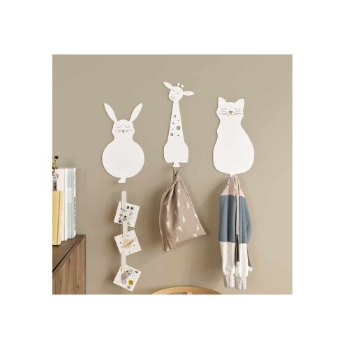 Hanah home Čiviluk Animal Kingdom White Slike