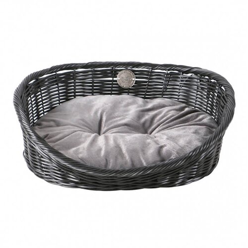Laroy Group rustic rattan with cushion - rattan krevet za pse i mačke sa jastukom (crna/antracit) m Cene