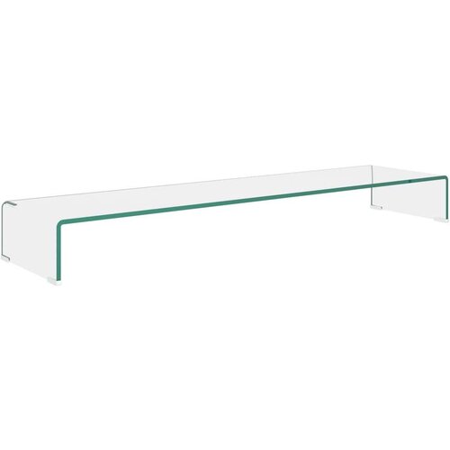 VidaXL Stalak za TV /Monitor Prozirno Staklo 120x30x13 cm Slike