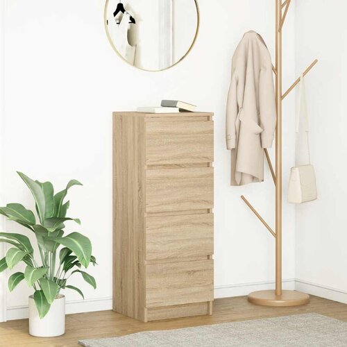 vidaXL Komoda sonoma hrast 37,5x35x99 cm izrađeno drvo Cijene