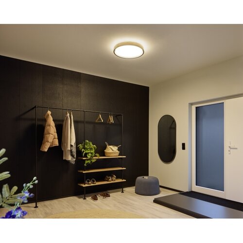 Osram LED prigu&amp;scaron;iva stropna svetiljka MARIANO LED/36W/230V prečnik 51 cm hrast/crna Slike