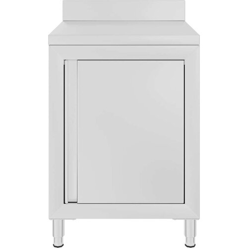 VidaXL Komercijalni radni stol s ormarićem 60 x 60 x 96 cm od čelika Slike