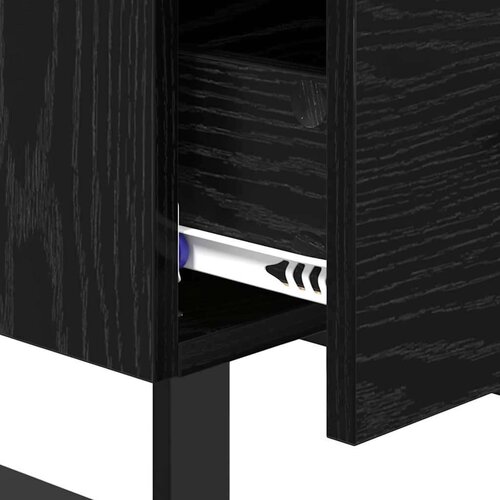  Noćni Ormari s ladicama 2 pcs Crni hrast 40 x 35 x 47.5 cm Slike