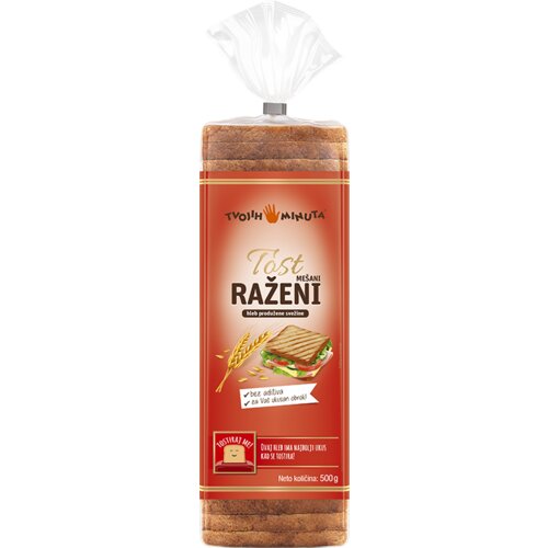 Tvojih 5 Minuta tost hleb mešano raženi 500g kesa Cene