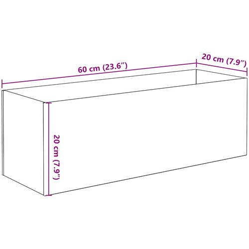  Akvarij s pohranom *Transparent*an 60 x 20 x 20 cm Stakl Slike