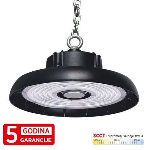 Mitea Lighting LED UFO svetiljka crna 100W 3CCT 3000/4000/6500K IP65 4KV 5Y M460100-C5-CCT Cene