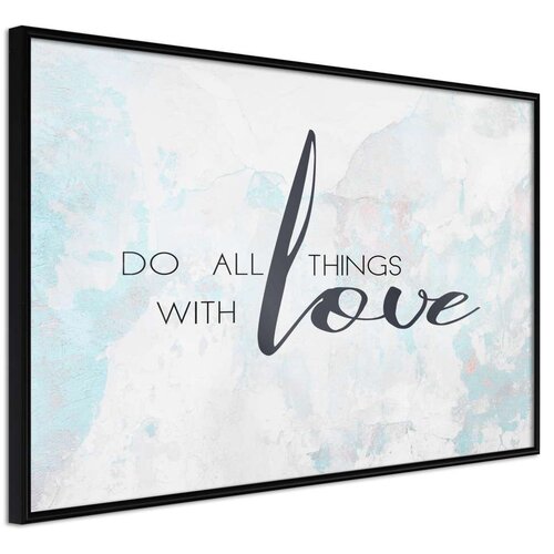  Poster - With Love 90x60 Slike