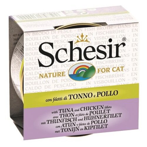 Schesir cat - brodet tunjevina i piletina - 70g Cene
