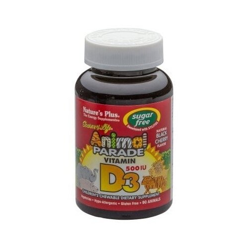 Nature's Plus animal Parade Vitamin D3 (500 IU) - brez sladkorja Cene