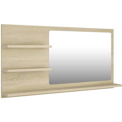 Maison Chic Kopalni&scaron;ko Ogledalo - Zrcalo - Kozmetično ogledalo sonoma hrast 90x10,5x45 cm iverna plo&scaron;ča, (21697790) Cene