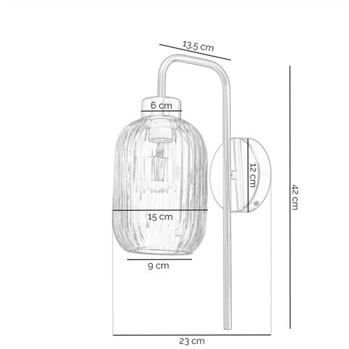  ONLI - Zidna lampa DOROTY 1xE27/15W/230V mesing Slike