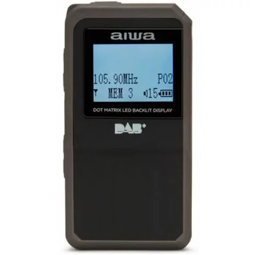 ODPRTA_EMBALAZA AIWA prenosni zepni radio z DAB RD-20DAB/BK, crn