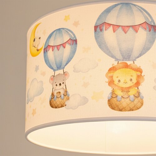  Brilagi - LED dečiji luster na sajli BOBO 1xE27/10W/230V prečnik 35 cm bela/životinjice Slike