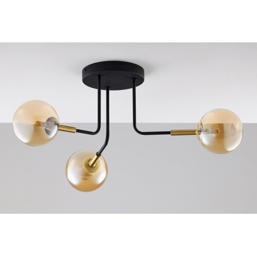 Jupiter 2037 - Luster na &amp;scaron;ipci BURANO 3xG9/10W/230V crna/zlatna/bež Slike