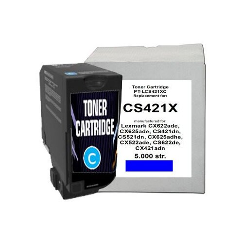  Toner Print-Team Lexmark CS421X Cyan (78C2XC0) Cene