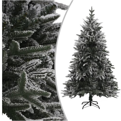  Umetna novoletna jelka s snegom zelena 210 cm PVC in PE Cene