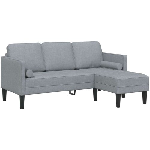 vidaXL Kutna garnitura Svjetlosiva Masivna bukovina 173 x 131 x 67 cm Cijene
