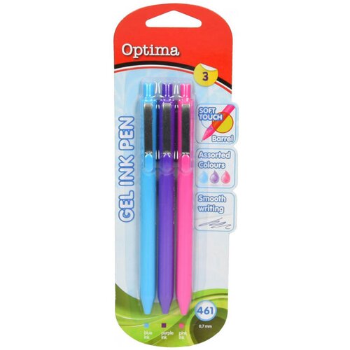Optima Gel pisalo Soft Touch 461, 0.7 mm, 3 kosi Slike