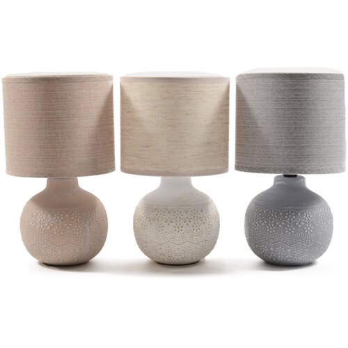 Mhome Svetilka s klobukom na podstavku 16xh26cm / več barv / keramika, tekstil, (21350868) Slike