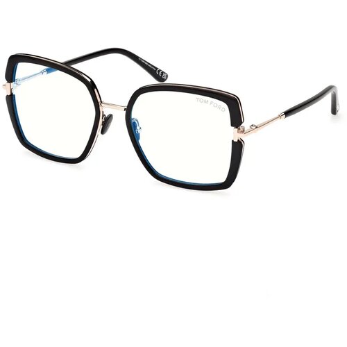 Tom Ford Ženski okvir za dioptrijske naočare Blue Block 0FT5985-B 155, Crni Slike