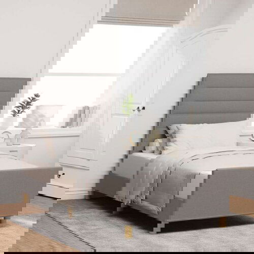  Krevetni okvir Taupe 100x200 cm Tkanina Cijene
