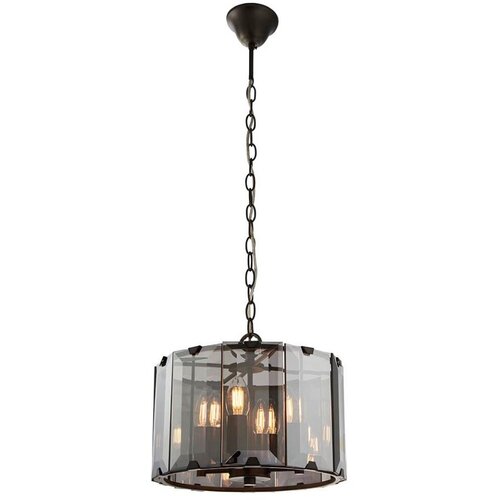  Endon 61281 - Luster na lancu CLOONEY 4xE14/40W/230V crna/dimljena Cene