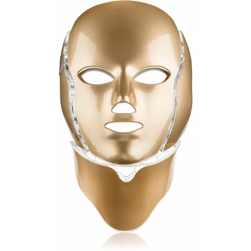 Palsar7 LED Mask Face and Neck negovalna maska LED za obraz in vrat Gold 1 kos