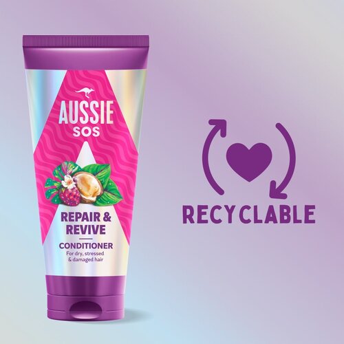 Aussie SOS Repair Revive hranilni balzam za obremenjene lase in lasi&amp;scaron;če 200 ml Slike