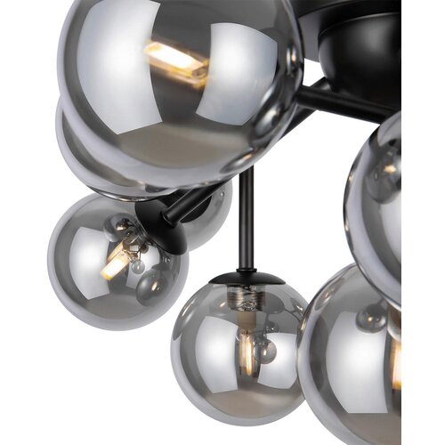 MAYTONI MOD545CL-12B - Stropno svetlo DALLAS 12xG9/28W/230V crno/dimljeno Slike