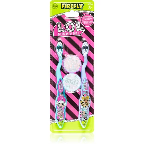 Lol Travel Kit 2 Toothbrush and Caps zobna ščetka za otroke z držalom od 3 let 2 kos