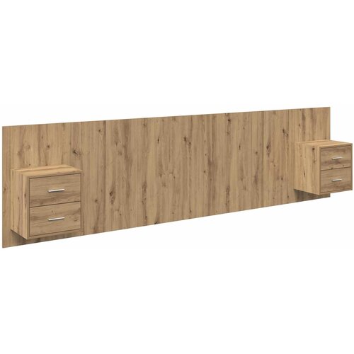 vidaXL Vznožnica z omarico 3 pcs Umetni hrast Konstruiran les, (5000109141) Cene