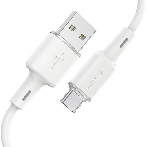 Acefast kabel USB A na Type C 3A C2-04 silikonski 120 cm bijeli Slike