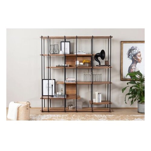 Hanah home polica za knjige cooper walnut Slike