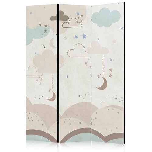  Paravan - Cloudy Night Sky - Moons in Browns and Beiges Amid Numerous Clouds and Stars on a Light Background 135x172 Akustični Cijene