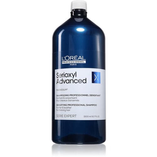L&amp;acute;Or&amp;eacute;al Paris Serioxyl Advanced Densifying Professional Shampoo učvr&amp;scaron;ćujući &amp;scaron;ampon za prorijeđenu kosu 1500 ml Slike