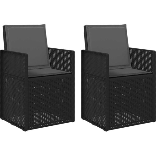  Vrtni jedilni stoli 2 pcs Antracit PP, (5000285773) Cene
