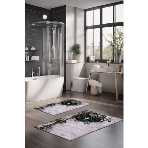  CT-5376 multicolor bathmat set (2 pieces) Cene