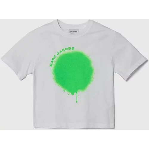 Marc Jacobs Dječja pamučna majica kratkih rukava boja: bijela, s tiskom