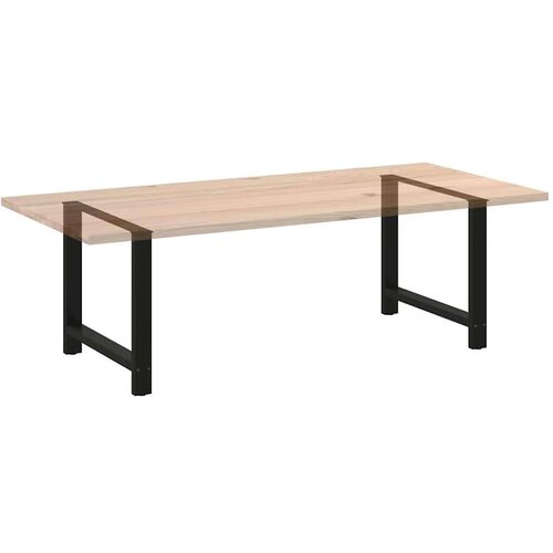 vidaXL Noge kavne mizice črna 2 kosa 90x(72-73) cm jeklo Cene