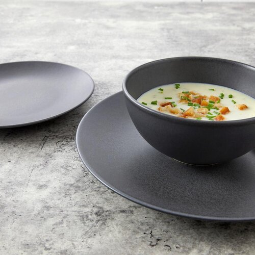 Creatable Jedilni Servis Soft Touch Black, 12-Delni Slike