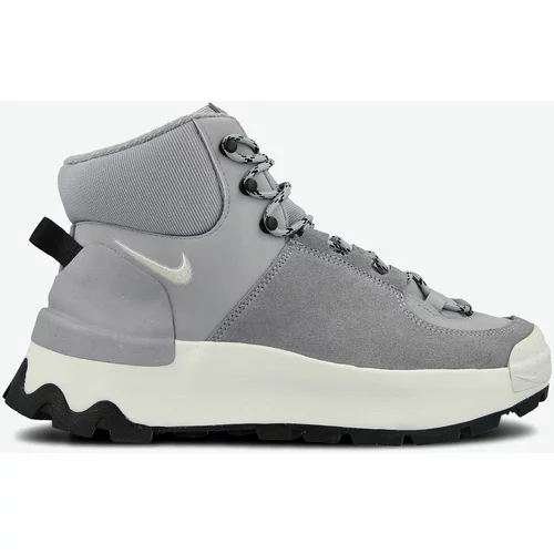 Nike Gležnarji z vezalkami 'City Classic' svetlo siva / bela