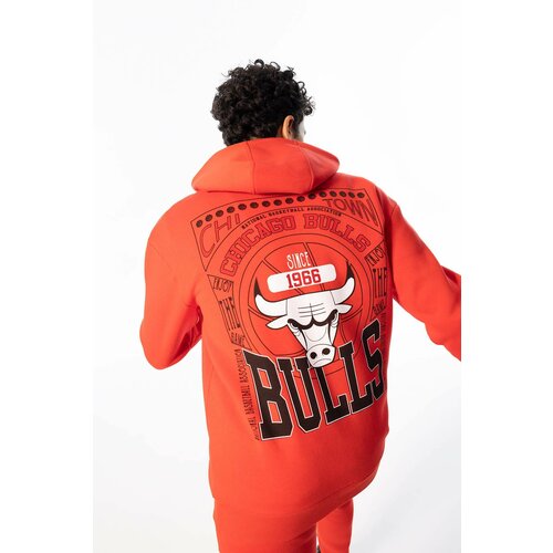 Defacto Fit NBA Chicago Bulls Boxy Fit Hoodie Sweatshirt Slike