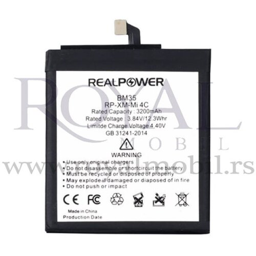 REAL POWER baterija za xiaomi mi 4C Bm35 (3200mAh) Slike