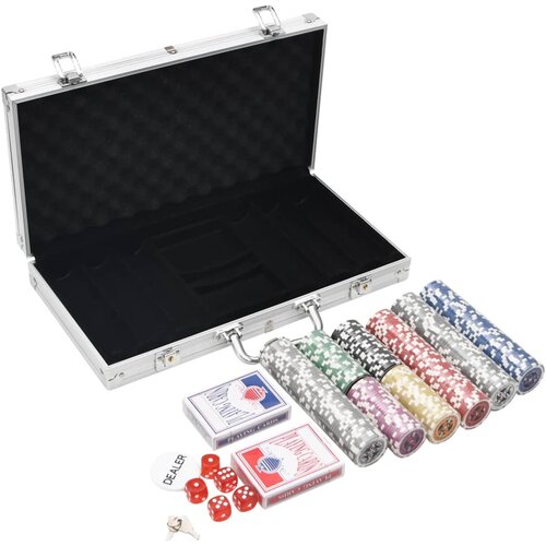 vidaXL Komplet poker žetonov 300 kosov 11,5 g, (20989175) Cene