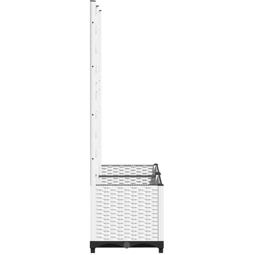  Vrtna sadilica s re&amp;scaron;etkom bijela 80 x 40 x 136 cm PP Slike