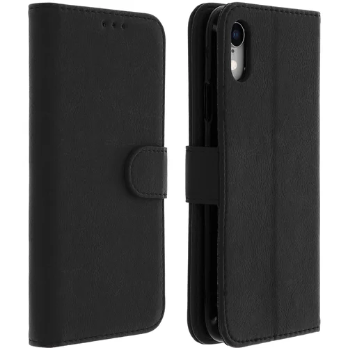 AVIZAR Folio Case iPhone XR z držalom za kartico - Crna, (20616272)