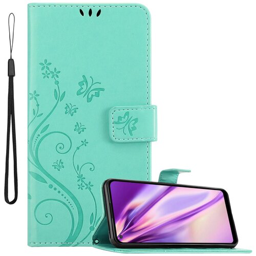 Cadorabo Samsung Galaxy A11/M11 v klasično srebrno - ovitek v cvetličnem dizajnu z magnetnim zapiranjem, stoječo funkcijo in režami za kartice, (20563825) Cene