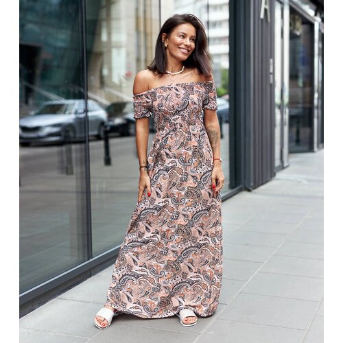 Gemre Orange dress with ruching Venezia Slike